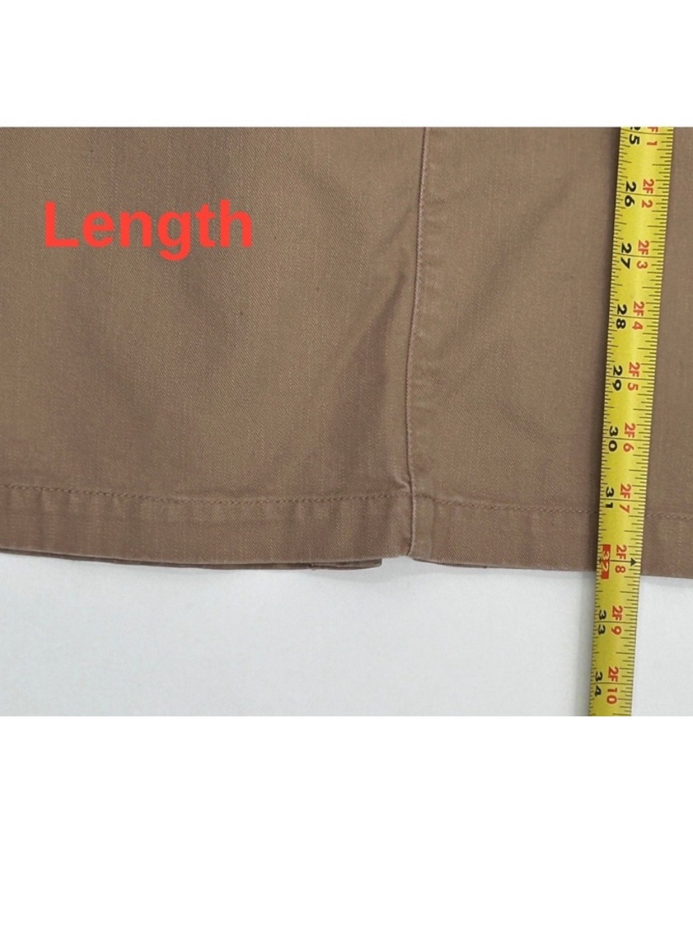 Vintage Y2K Eddie Bauer Classic Khaki Utility Maxi Skirt, size 12 - Picture 9 of 9